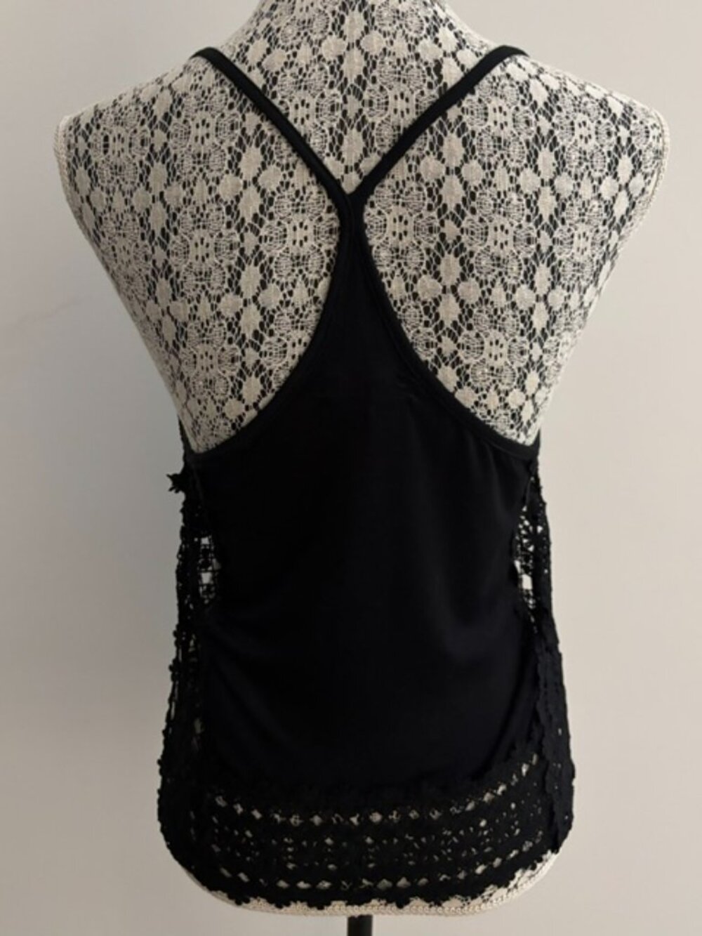 ocean drive Black Camisole with Lace Detailing - Small - Picture 3 of 4